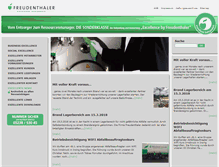 Tablet Screenshot of freudenthaler.at